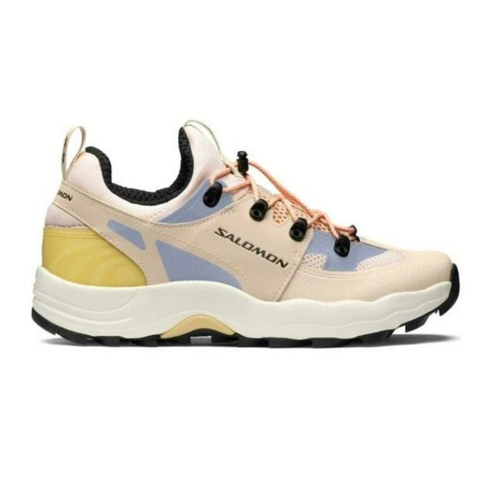 Salomon Women's Athletic Shoes - Cream, Yellow, and Black